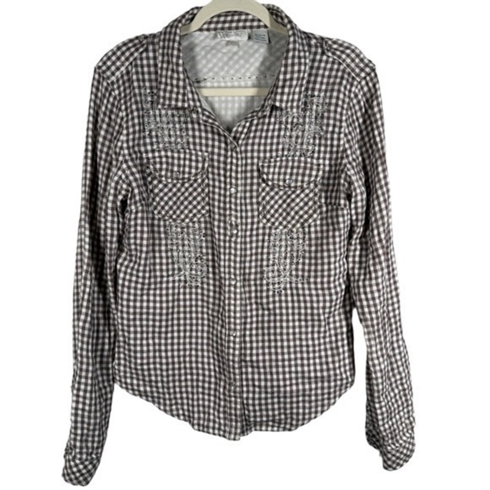 Plaid Button-Up Shirt